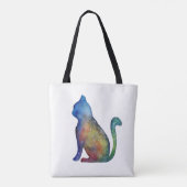 Star Cat Custom All-Over-Print Tote Bag Tasche (Rückseite)