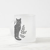 Star Cat & Moon Phasen Mattglastasse (Vorderseite Links)