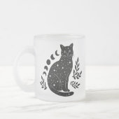 Star Cat & Moon Phasen Mattglastasse (Links)