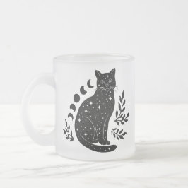 Star Cat & Moon Phasen Mattglastasse