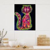 Star Cat Poster (Küche)