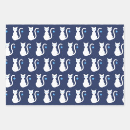 Star Cat Wrapping Paper Set Geschenkpapier Set