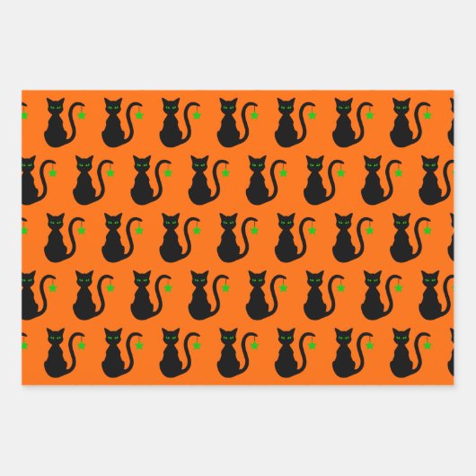 Star Cat Wrapping Paper Set Geschenkpapier Set (Vorderseite 3)