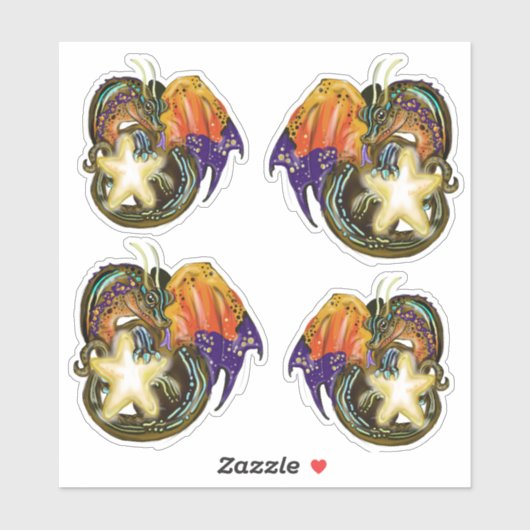 Star Catcher Glows Star Dragon Aufkleber (Blatt)