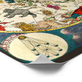 Star Chart Celestial Map Vintag Astronomie Poster (Ecke)