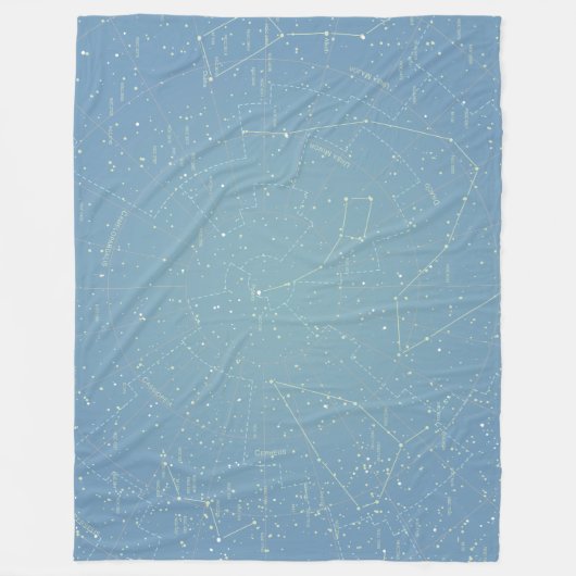 Star Chart Fleecedecke (Vorderseite)