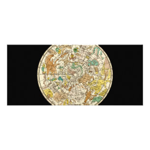 Star-Chart und Sternenkarte für den nördlichen Luf Werbekarte