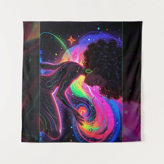 Star Child Tapestry Wandteppich (Vorderseite (Horizontal))