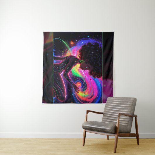 Star Child Tapestry Wandteppich (Beispiel (Horizontal))