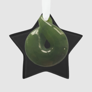 Star Christmas Kiwi Greenstone Dekoration