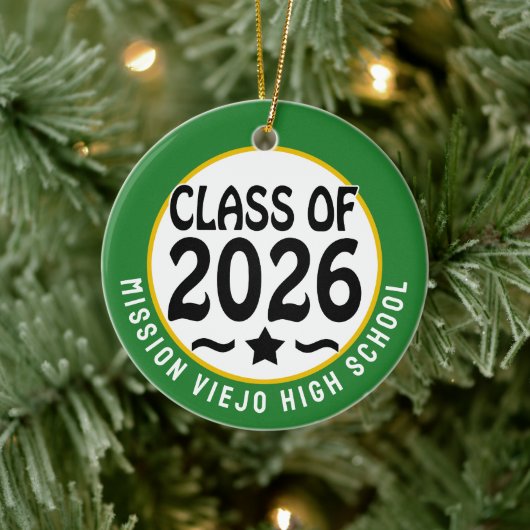 Star Class 2026 Foto Abschluss Keramik Ornament (Baum)