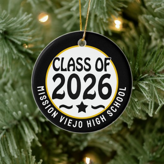 Star Class 2026 Foto Abschluss Keramik Ornament (Baum)