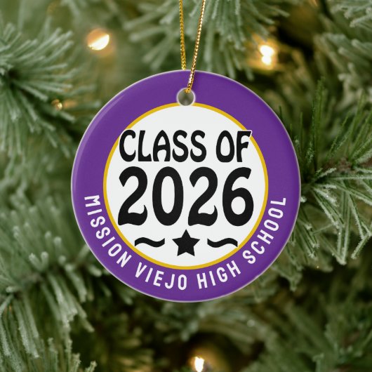 Star Class 2026 Foto Abschluss Keramik Ornament (Baum)