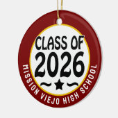 Star Class 2026 Foto Abschluss Keramik Ornament (Links)