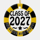 Star Class of 2027 Photo Graduation Keramik Ornament (Vorne)