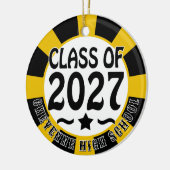Star Class of 2027 Photo Graduation Keramik Ornament (Links)