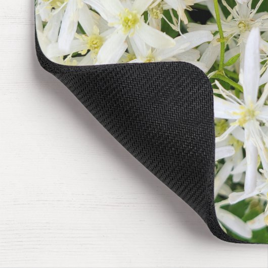 Star Clematis Blume Mousepad (Ecke)