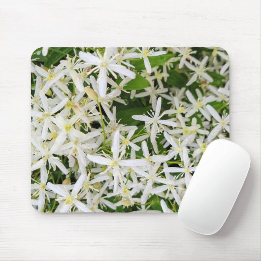 Star Clematis Blume Mousepad (Mit Mouse)