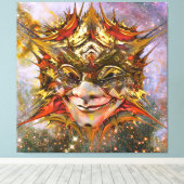 Star Clown Leinwanddruck (Insitu (Holzboden))