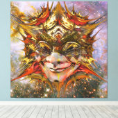 Star Clown Leinwanddruck (Insitu (Holzboden))