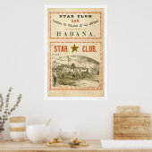 Star Club Baseball 1867 Poster (Küche)