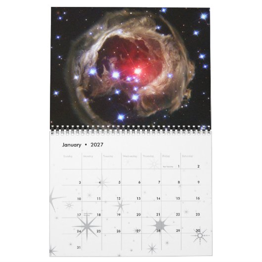 Star Cluster 2015 im Weltraum Kalender (Jan 2027)