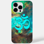 Star Cluster Aqua Om Symbol Case-Mate iPhone Hülle (Rückseite)