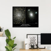 Star Cluster Hubble Telescope-Foto Poster (Heimbüro)