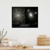 Star Cluster Hubble Telescope-Foto Poster (Küche)