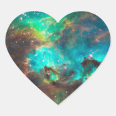 Star Cluster NGC 2074 Herz-Aufkleber (Vorderseite)