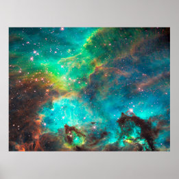 Star Cluster NGC 2074 im kosmischen Cloud-Wert Poster