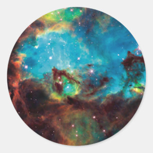 Star Cluster NGC 2074 Tarantula Nebula Space Foto Runder Aufkleber