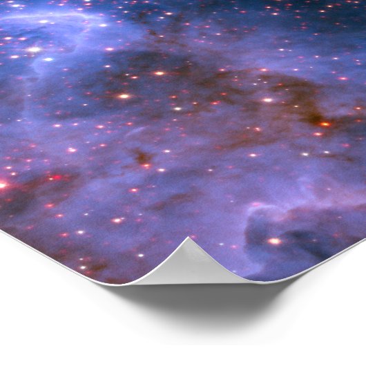 Star Cluster NGC 3603 (Hubble) Poster (Ecke)