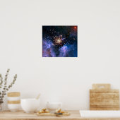 Star Cluster NGC 3603 (Hubble) Poster (Küche)