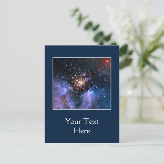 Star Cluster NGC 3603 (Hubble) Postkarte (Stehend Vorderseite)