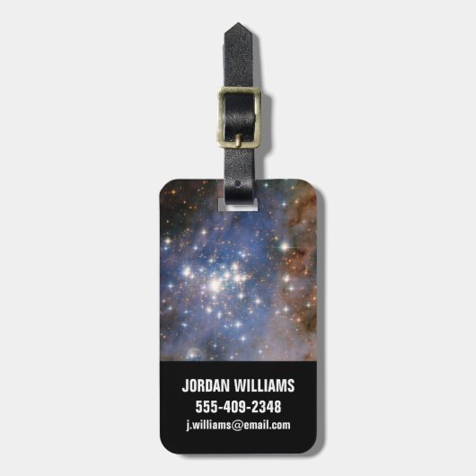 Star Cluster Trumpler 14. Gepäckanhänger (Vorderseite vertikal)