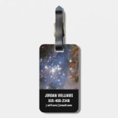 Star Cluster Trumpler 14. Gepäckanhänger (Rückseite vertikal)