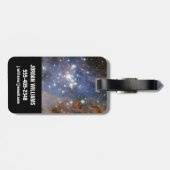 Star Cluster Trumpler 14. Gepäckanhänger (Rückseite horizontal)