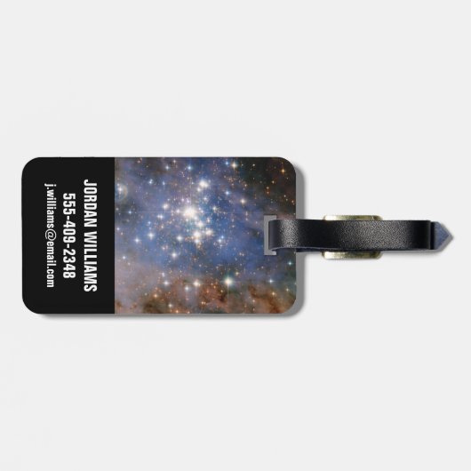 Star Cluster Trumpler 14. Gepäckanhänger (Rückseite horizontal)