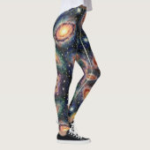 Star Clusters Dark Space Dust Galaxy Leggings (Rechts)