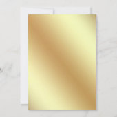 Star Confetti Gold Eiffel Tower Black Quinceanera Einladung (Rückseite)