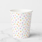 Star Confetti (Pastel) Pappbecher (Rückseite)