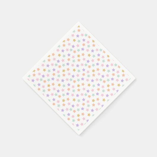 Star Confetti (Pastel) Serviette (Ecke)