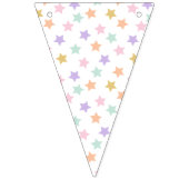 Star Confetti (Pastel) Wimpelkette (Dritte Fahne)