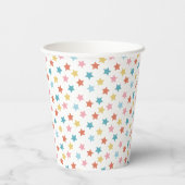 Star Confetti (Retro) Pappbecher (Rückseite)