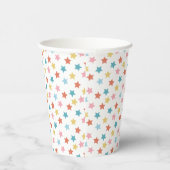 Star Confetti (Retro) Pappbecher (Rechts)