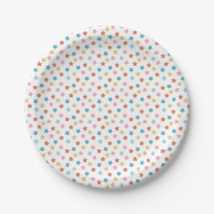 Star Confetti (Retro) Pappteller