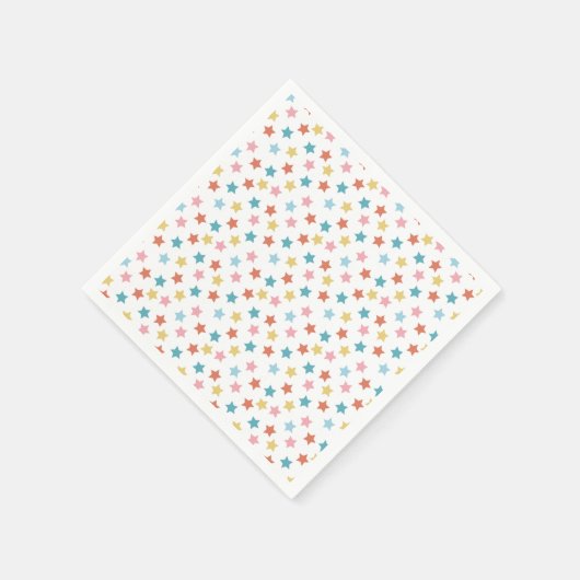 Star Confetti (Retro) Serviette (Ecke)