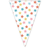 Star Confetti (Retro -Solids) Wimpelkette (Dritte Fahne)