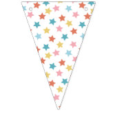 Star Confetti (Retro -Solids) Wimpelkette (Erste Fahne)